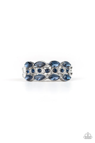 Distractingly Demure - Blue Ring - Paparazzi