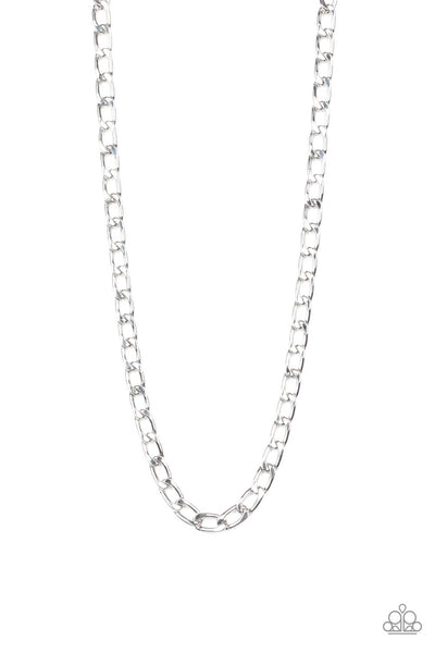 Big Win -  Urban Silver Necklace - Men's - Paparazzi