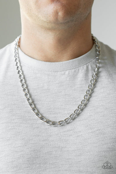 Big Win -  Urban Silver Necklace - Men's - Paparazzi