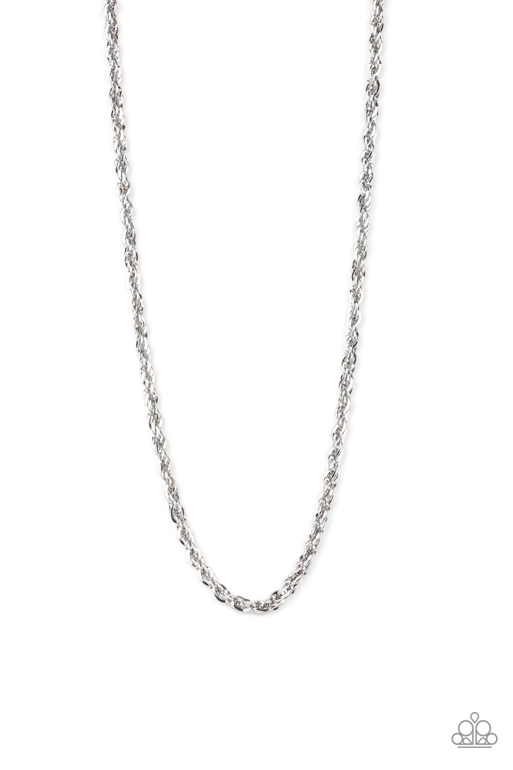 Instant Replay -  Urban Silver Necklace - Men's - Paparazzi