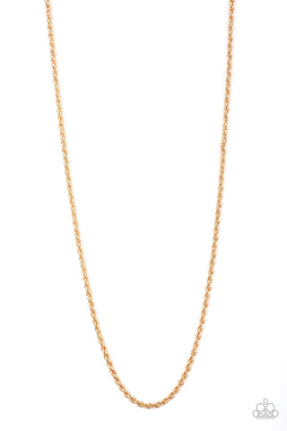The Go-To Guy - Urban Gold Necklace - Men's - Paparazzi
