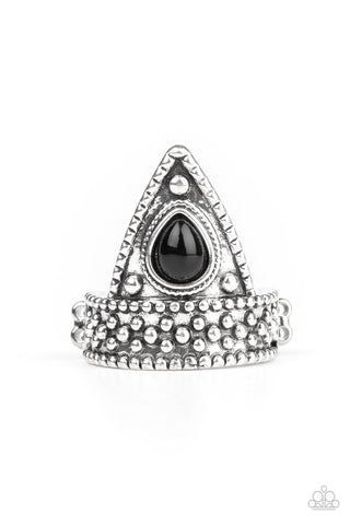 Tropical Escapade - Black Ring - Paparazzi