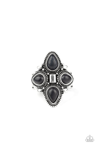 Dune Runner - Black Ring - Paparazzi