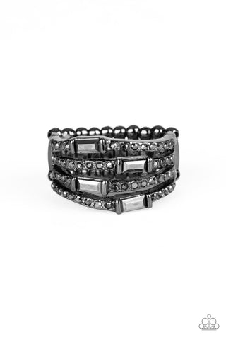 Royal Reflections - Black Ring - Paparazzi