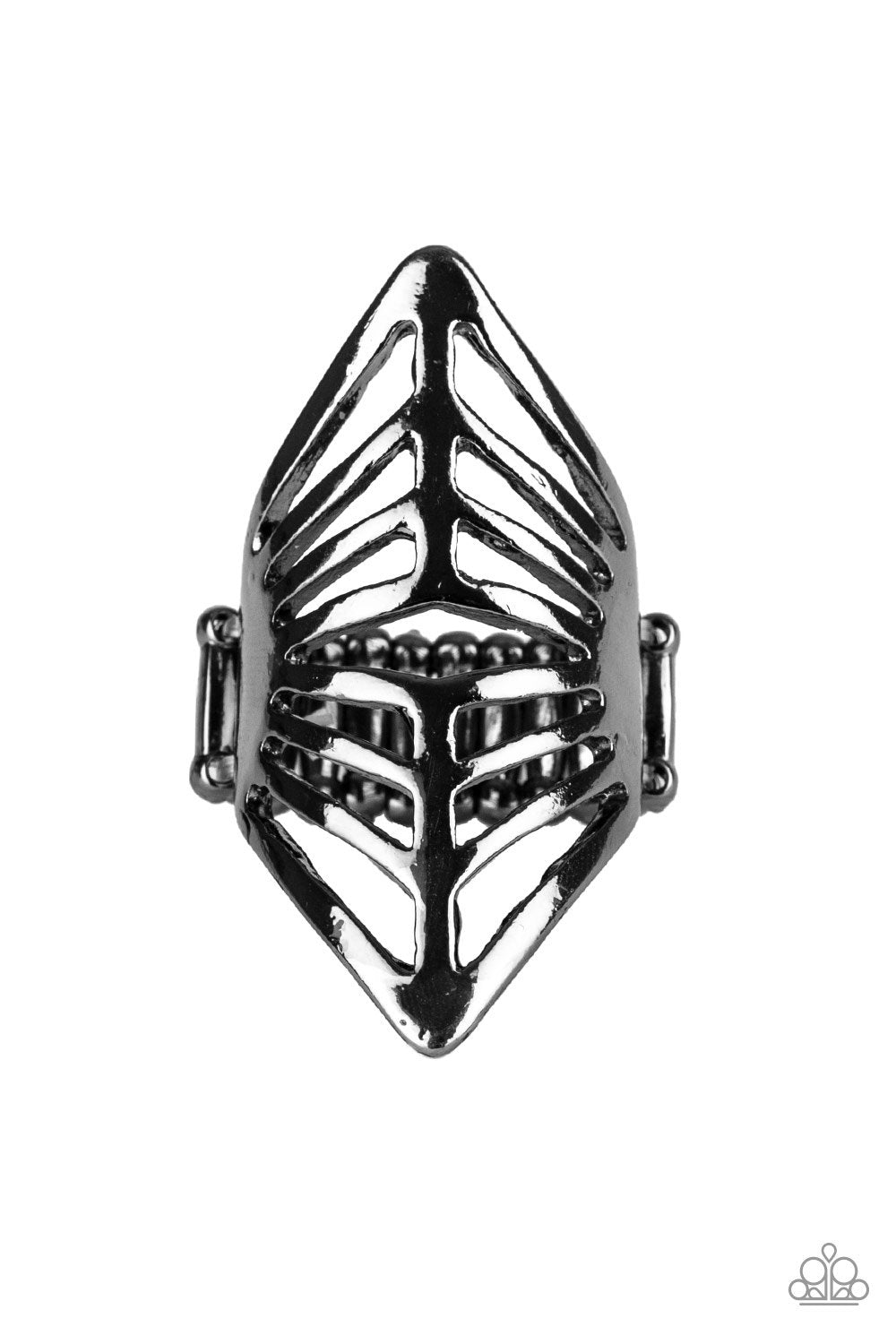 Deco Defender - Black Ring - Paparazzi
