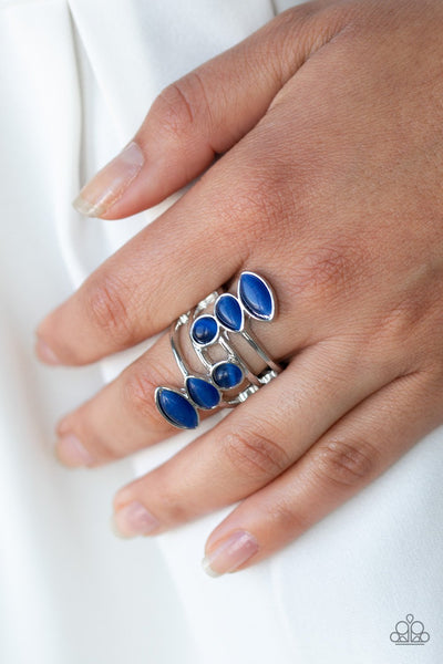 Wraparound Radiance - Blue Ring - Paparazzi
