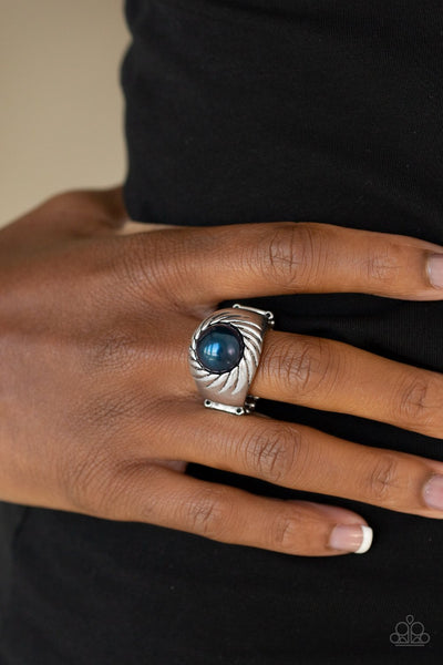 Wall Street Whimsical - Blue Ring - Paparazzi