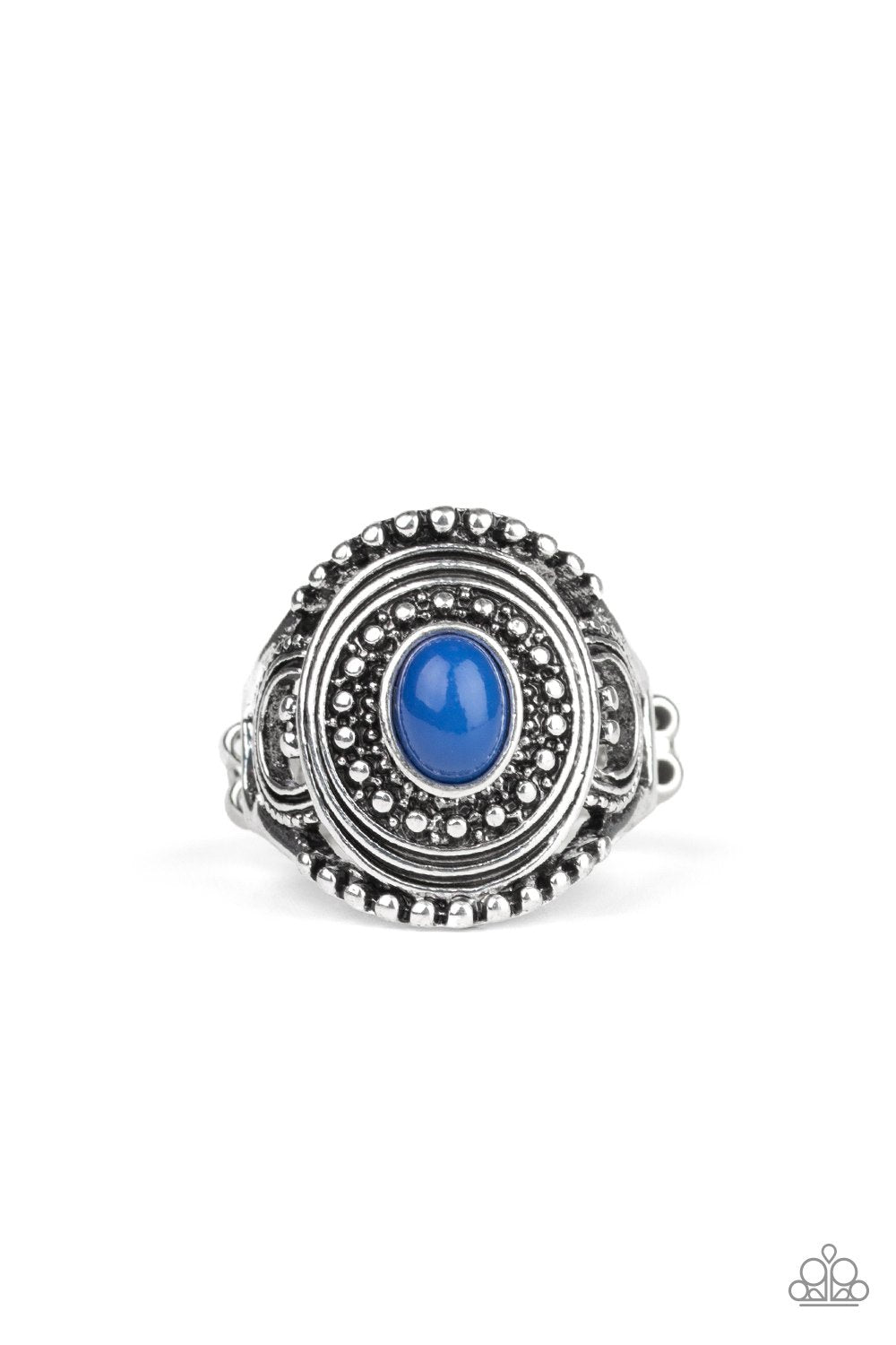 Oasis Moon - Blue Ring - Paparazzi