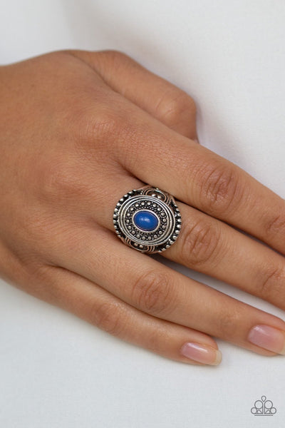 Oasis Moon - Blue Ring - Paparazzi