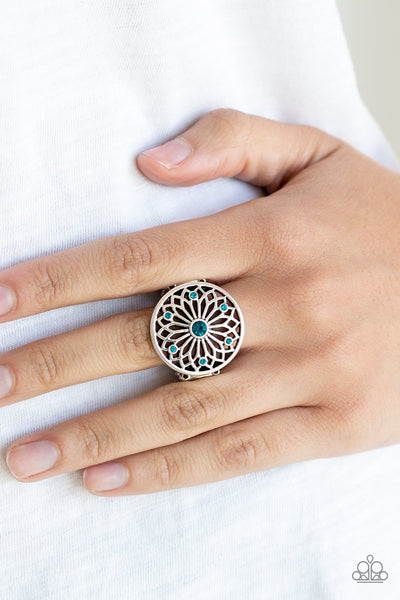 Mandala Magnificence - Blue Ring - Paparazzi