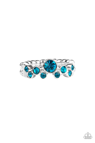 Sparkle Spree - Blue Ring - Paparazzi