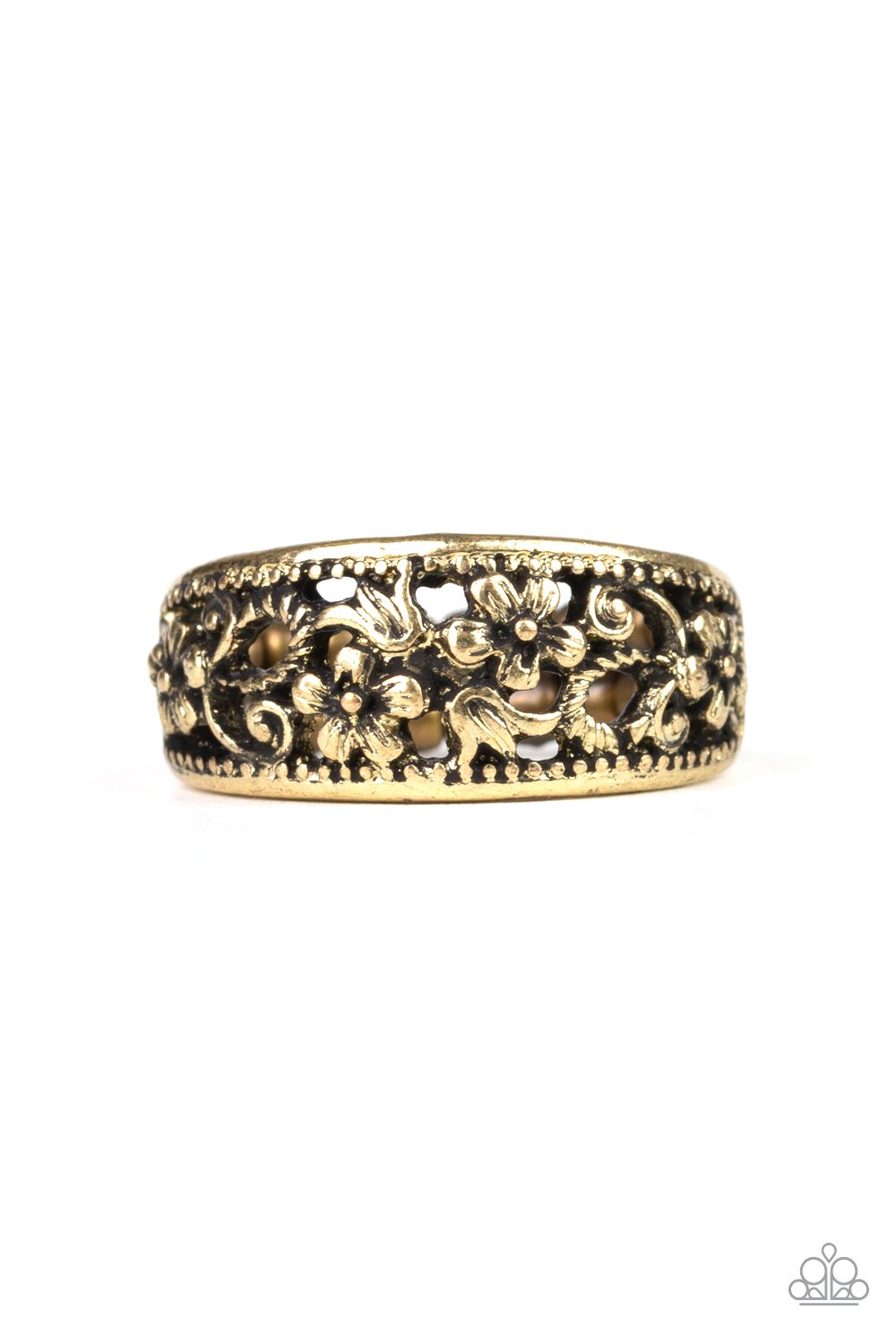 Breezy Blossoms - Brass Ring - Paparazzi