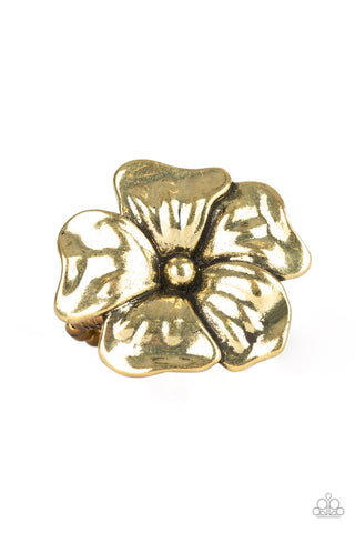 Tropical Gardens - Brass Ring - Paparazzi
