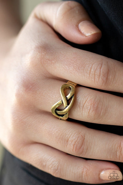 Infinitely Industrial - Brass Ring - Paparazzi