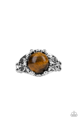 Mojave Treasure - Brown Ring - Paparazzi