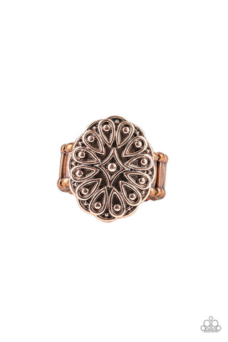 Modern Mandala - Copper Ring - Paparazzi