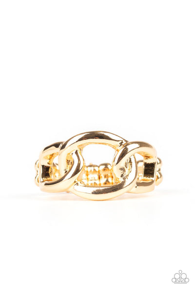 Well Connected - Gold Ring - Paparazzi