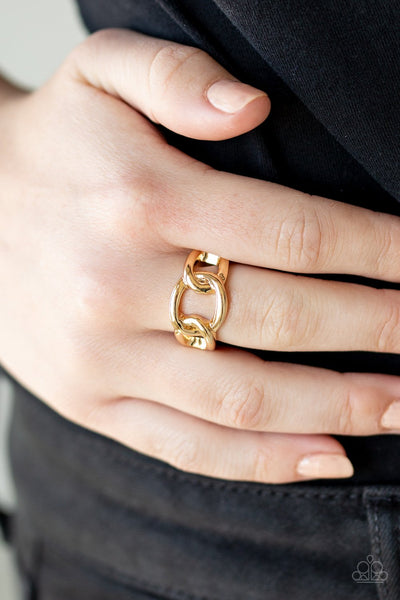 Well Connected - Gold Ring - Paparazzi