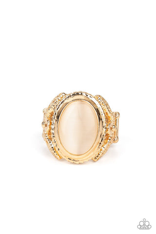 Deep Freeze - Gold Ring - Paparazzi