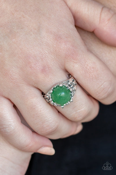 Mojave Treasure - Green Ring - Paparazzi