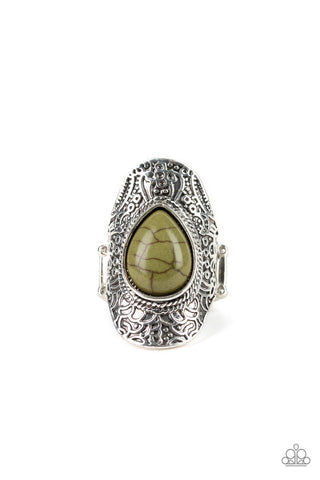 Southern Sage - Green Ring - Paparazzi
