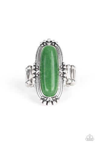 Desert Tranquility - Green Ring - Paparazzi
