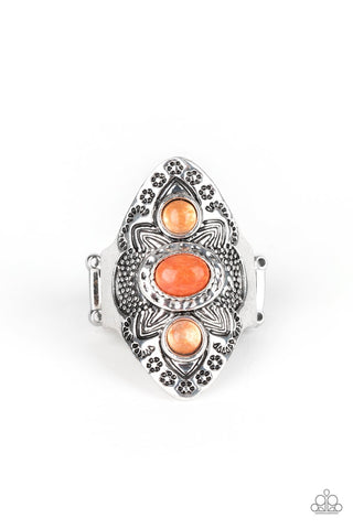 Malibu Mystic - Orange Ring - Paparazzi