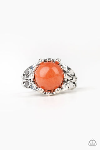 Mojave Treasure - Orange Ring - Paparazzi