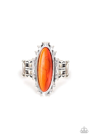 Canyon Colada - Orange Ring - Paparazzi