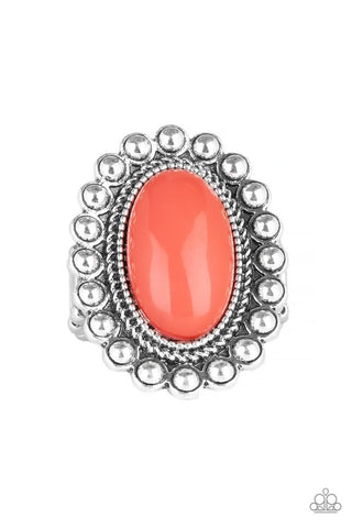 Ready To Pop - Orange Ring - Paparazzi
