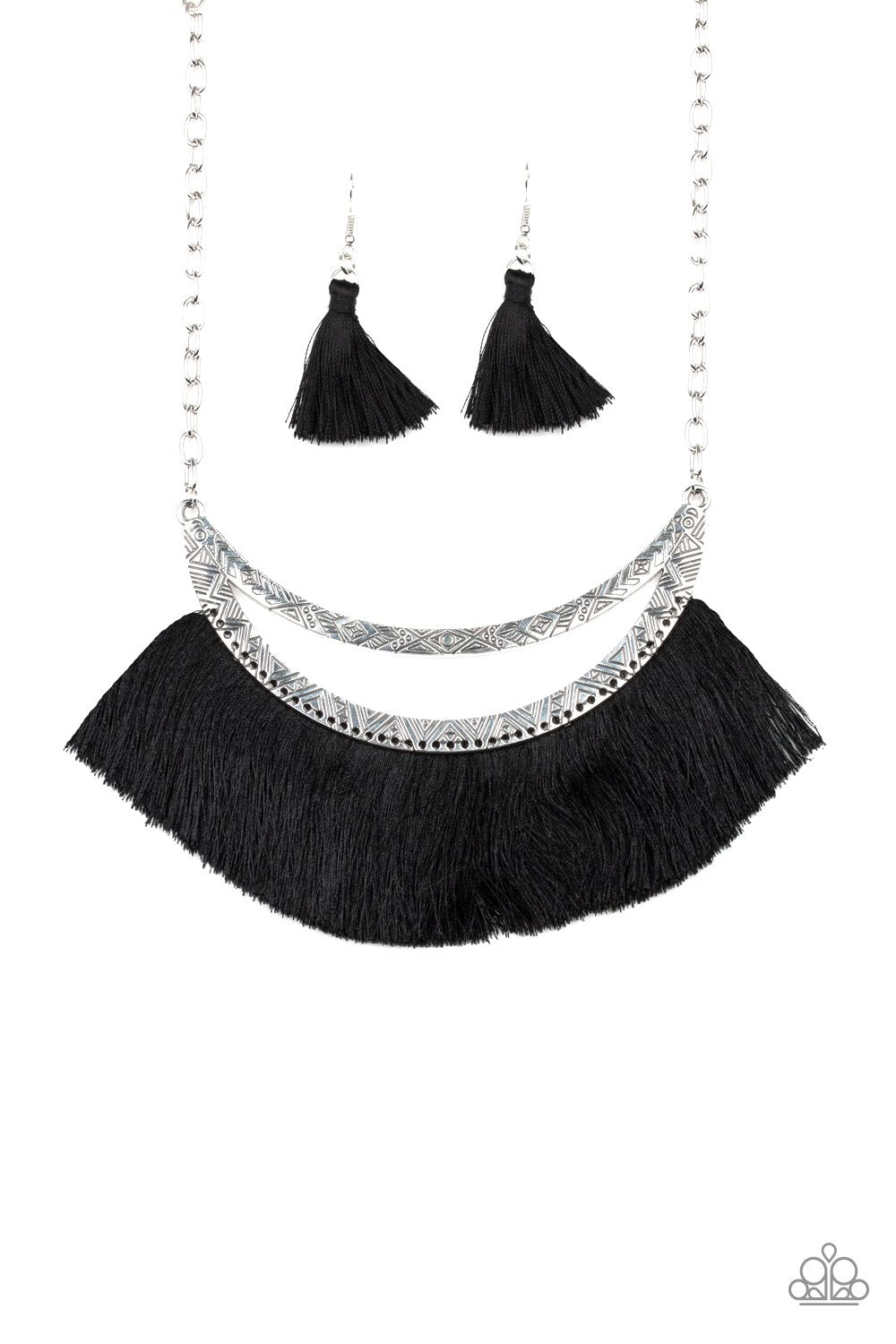 The MANE Event - Black-necklace-paparazzi