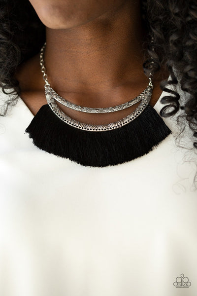 The MANE Event - Black-necklace-paparazzi