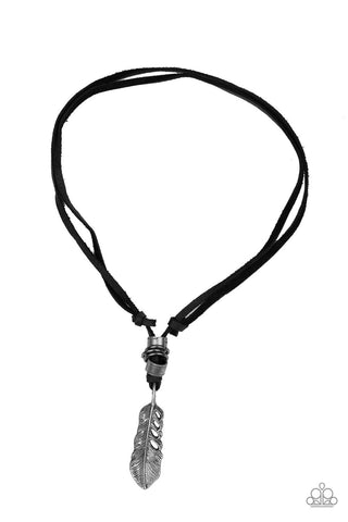 That QUILL Be The Day - Black urban necklace-paparazzi