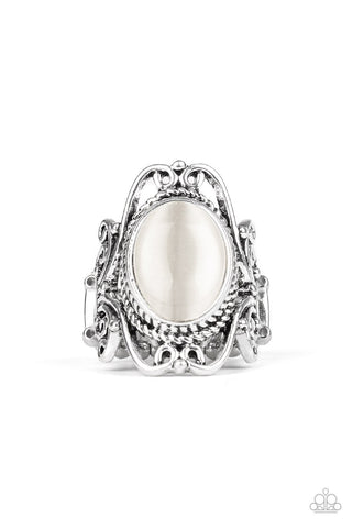 Fairytale Flair - White Ring - Paparazzi