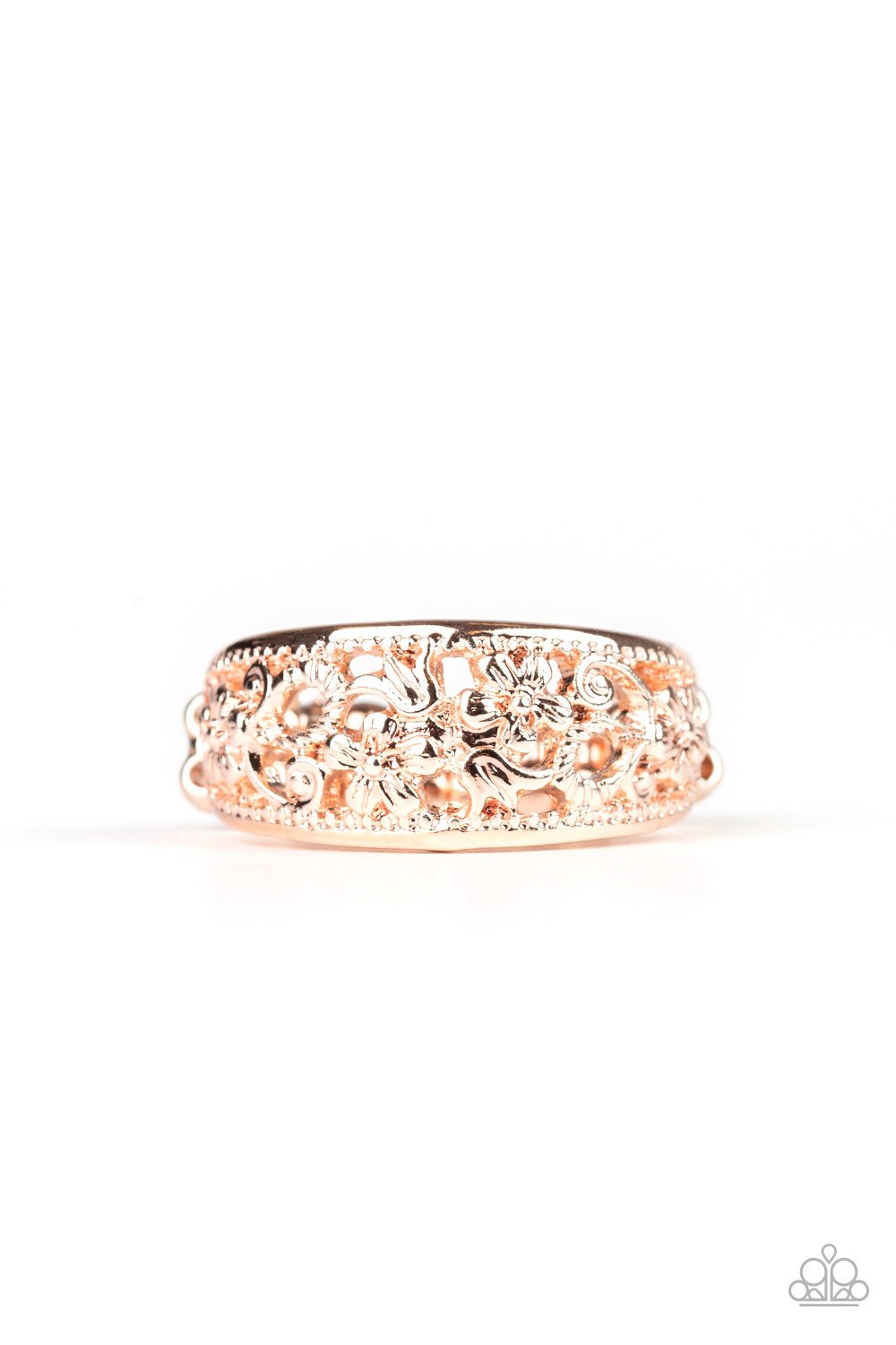 Breezy Blossoms - Rose Gold - Ring - Paparazzi