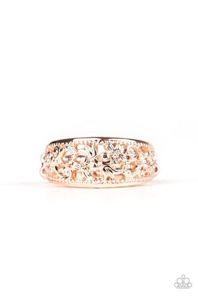 Breezy Blossoms - Rose Gold - Ring - Paparazzi