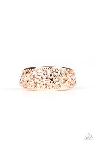 Breezy Blossoms - Rose Gold - Ring - Paparazzi