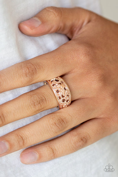 Breezy Blossoms - Rose Gold - Ring - Paparazzi