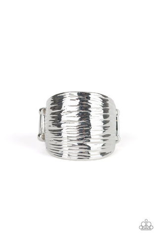 Rippling Rivers - Silver Ring - Paparazzi