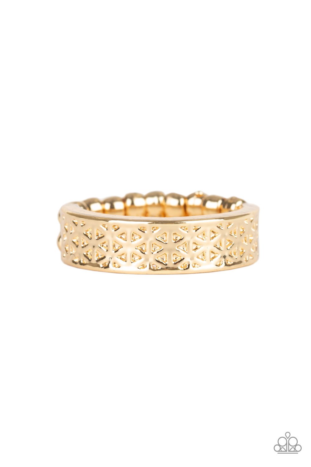 FLOWERBED and Board - Gold Ring - Paparazzi