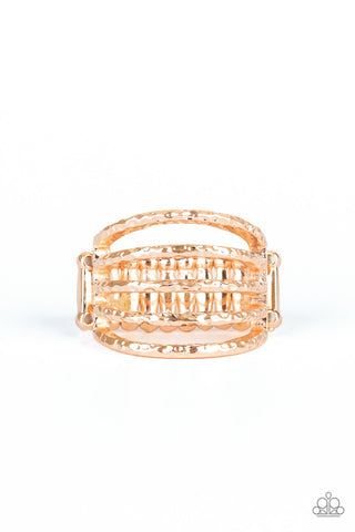 Classic Sheen - Rose Gold -Ring - Paparazzi