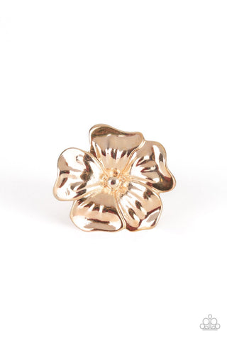 Tropical Gardens - Rose Gold Ring - Paparazzi