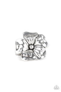 Tropical Gardens -  Silver Ring - Paparazzi
