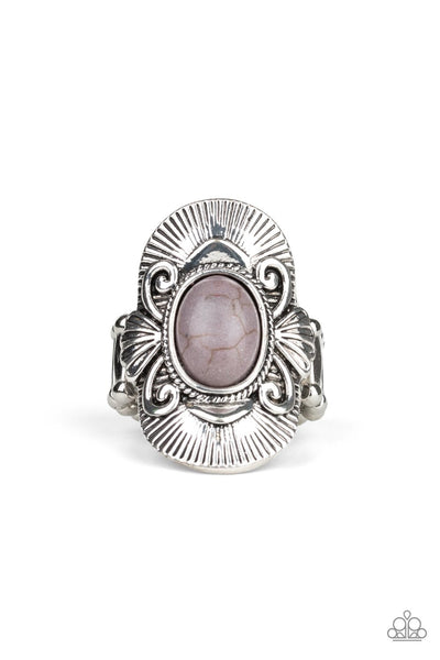 Oracle Oasis - Silver Ring - Paparazzi