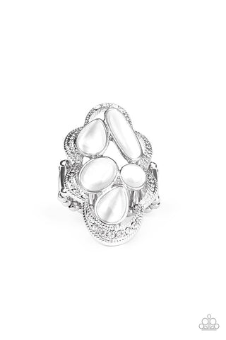 Cherished Collection - White Ring - Paparazzi