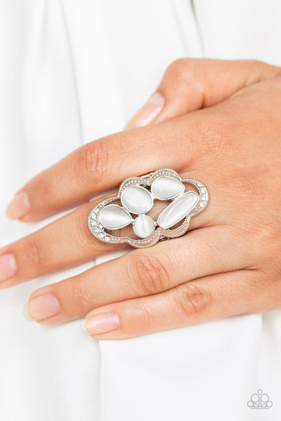 Cherished Collection - White Ring - Paparazzi