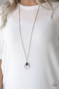 Teardrop Drama - Purple Necklace - Paparazzi