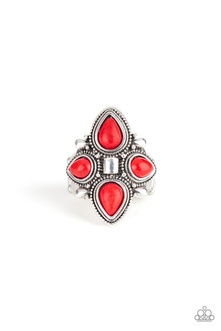 Dune Runner - Red Ring - Paparazzi