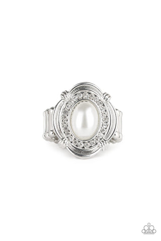 Titanic Twinkle - White Ring - Paparazzi