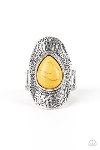 Southern Sage - Yellow Ring - Paparazzi